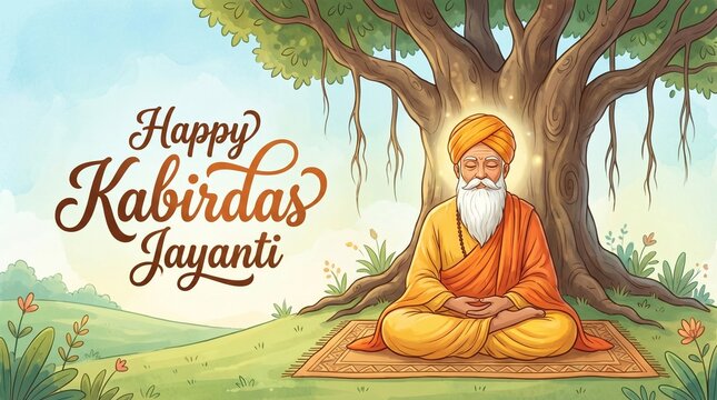 Happy Kabir Jayanti: Saint Kabir Meditating