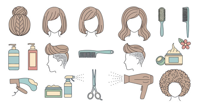 Hair care and beauty tools.