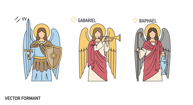 Biblical Angels: Gabriel, Raphael, and Archangel Michael
