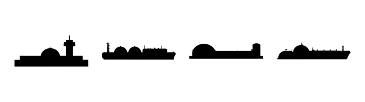 modern liquefied natural gas terminal with storage tanks and pipelines at dusk