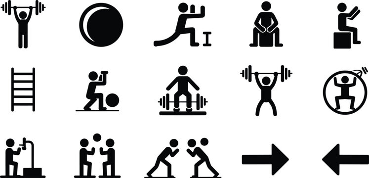 Xercise Pictograms Exercise Pictograms Images – Browse 104,051 Stock Photos, Vectors, and ...