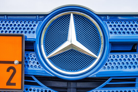 Mercedes logo on a Truck