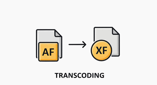 File transcoding process converts AF to XF format efficiently