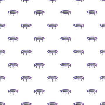 Mini trampolines forming a continuous pattern ideal for fitness and exercise concepts