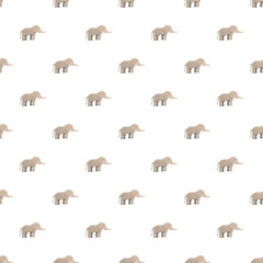 Obraz premium Cartoon elephants creating a seamless pattern for nursery or textile design