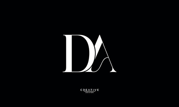 DA, AD, D, A, Abstract Letters Logo Monogram