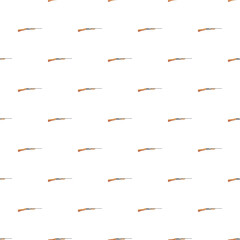 Fototapeta premium Repeating pattern of lever action hunting rifles arranged horizontally on a white background