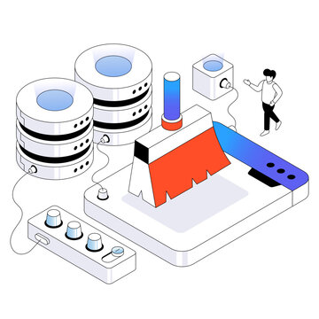 A unique design illustration of data cleaning 