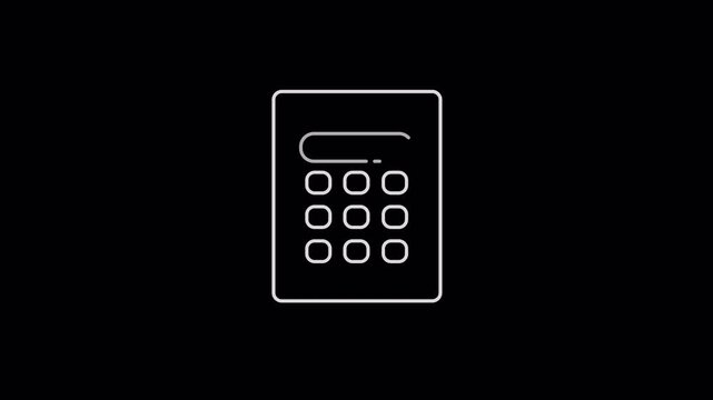 Secure password keypad access icon