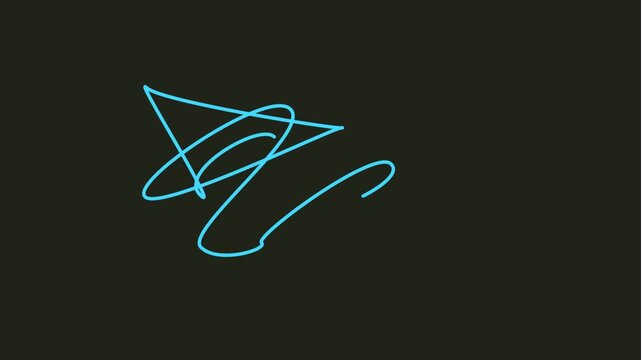 Glowing blue checkmark symbol on black background for success and approval concepts