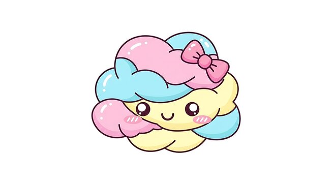 Cartoon cloud character