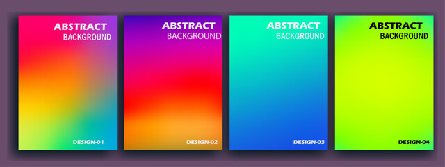 Obraz premium Vibrant abstract gradient backgrounds a colorful spectrum of modern digital art and design elements