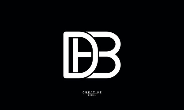 HBD Abstract Letters Logo Monogram