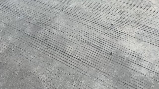 Rough Concrete Surface with Linear Grooves