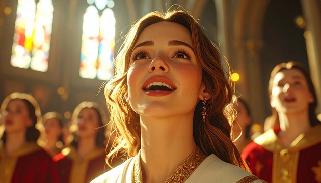 Christin in einer Kirsch
