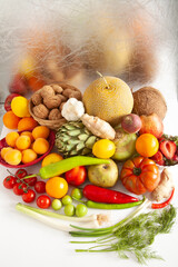 colorful variety of fruits and vegetables © Kybele