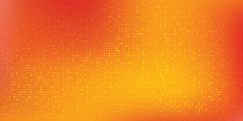 Fototapeta premium Vibrant Orange Yellow Abstract Gradient Background With Halftone Dot Pattern For Design