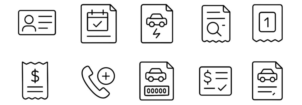 Document icons representing services
