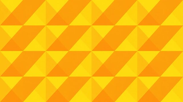 Geometric abstract pattern of triangles in orange and yellow tones