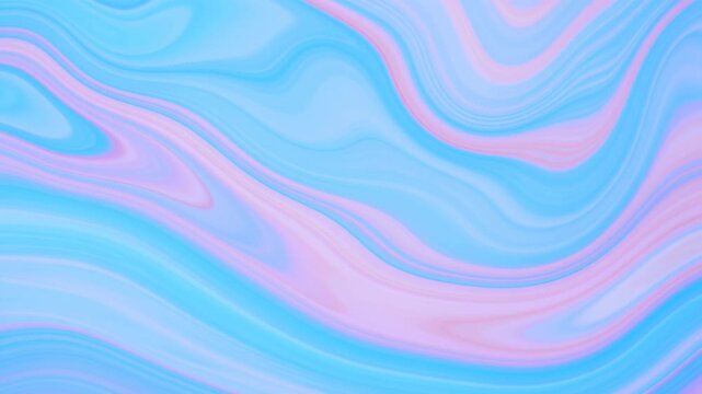 Soothing Pastel Pattern. Relaxing Pastel Marble With Flowing Ribbons And Glossy Liquid Texture