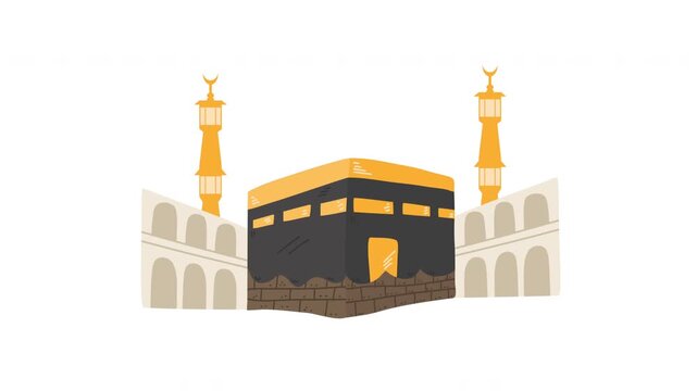 kaaba animation icon mecca religion