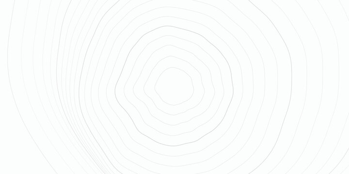 Minimalist tree ring background, organic wood grain texture vector, subtle white topographic map pattern for design