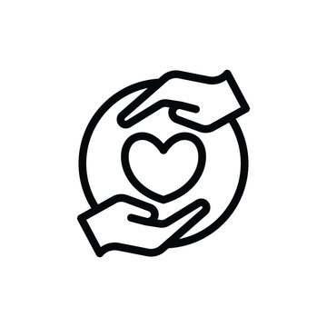 Hands Holding Heart in Circle