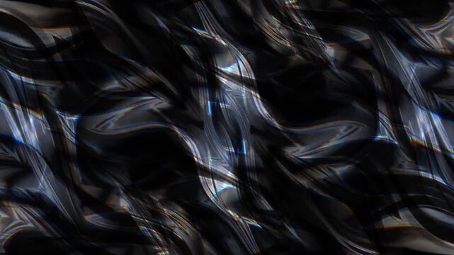 Abstract waves animation, abstract animation wave reflection like water, awards background loop, rainbow reflection on black background for titles and logo animation, background loop animations, 