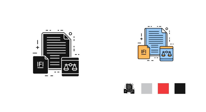 IFI legal documents, compliance and regulations icon