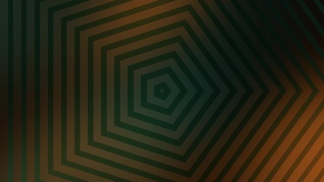 Abstract image with concentric pentagons in greenbrown hues, suitable for backgrounds, geometric designs, naturethemed projects, print materials, or digital content.