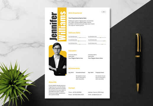 Professional Resume Template for Job Application