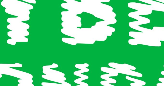 Digital animation of scribble effect cyber monday text against black background