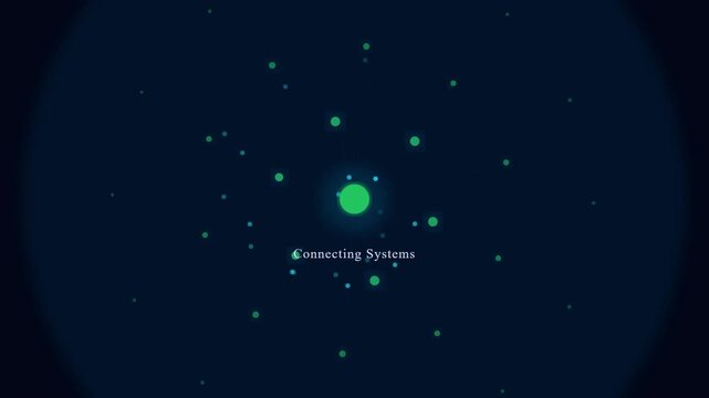 Dynamic digital network visualizes interconnected systems and data flow, representing global communication and technological infrastructure for seamless integration