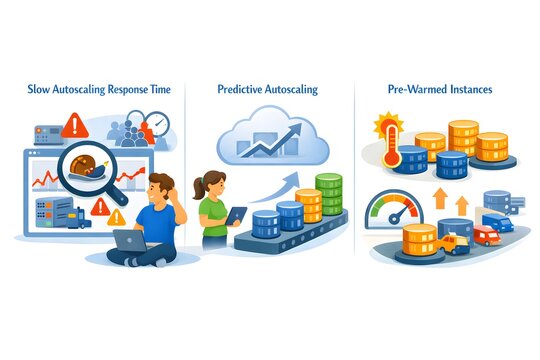 Slow Autoscaling Cloud Problem Solved &ndash; Predictive Autoscaling Architecture Diagram