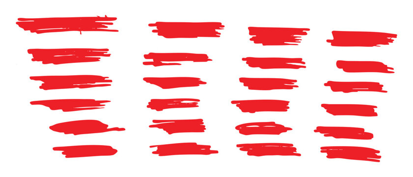 Collection of red and red-white ribbon banners, bows, labels, scroll frames, flags and decorative vector elements