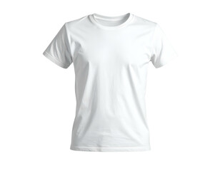 Naklejka premium Plain white short-sleeved t-shirt, a wardrobe staple