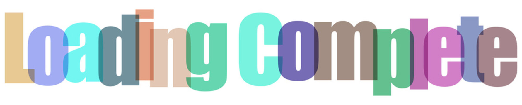 Colorful loading complete progress bar with modern gradient design elements transparent background