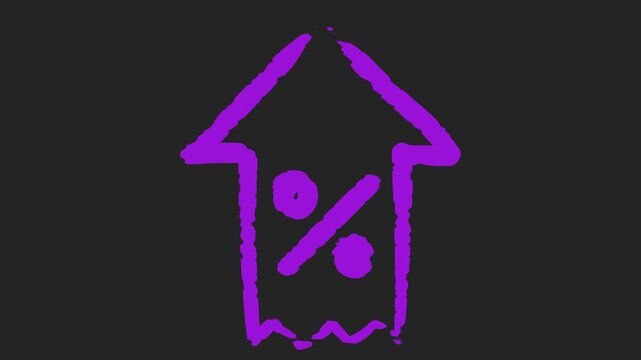 &Iacute;cone abstrato de seta de etiqueta de desconto em estilo 2D fundo vazado transparente