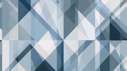 Obraz premium Abstract corporate pattern, geometric shapes, blue and gray tones.
