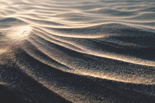 Close Up of Sand Texture with Wind Patterns
