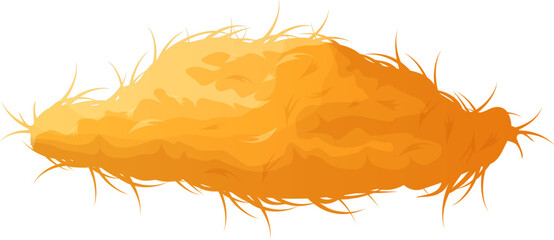 Dry hay stack providing animal feed or farm decor © WinWin