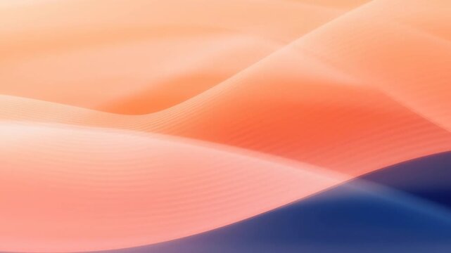 Creative Abstract Background with Warm Gradient Light Waves