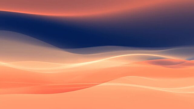 Creative Abstract Background with Warm Gradient Light Waves