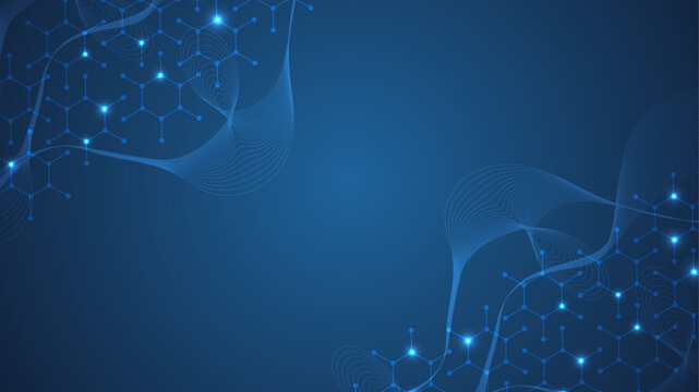 Global network connection website header or banner design. Abstract background with connecting dots and lines. Global business. Social network communication. Internet technology. Vector illustration