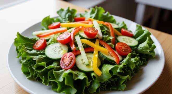 Crisp Vibrant Green Lettuce Salad Gigapixel Standard