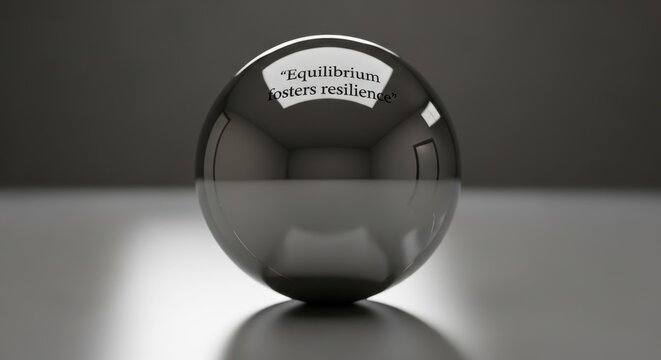 Polished Metallic Sphere With Quote Balan 20260313 072011