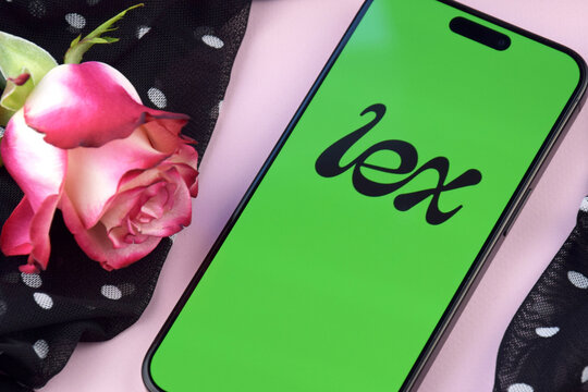 Lex dating app on smartphone screen.
