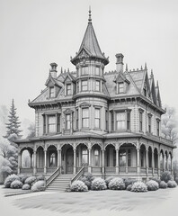 Obraz premium Victorian Mansion Estate