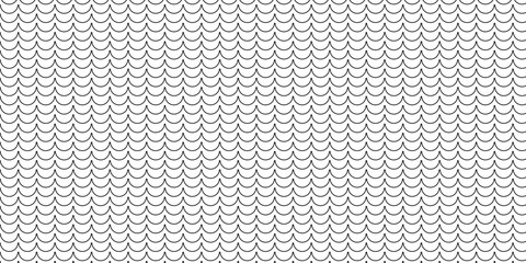 simple black fish scale pattern for banner poster background. © kowsar