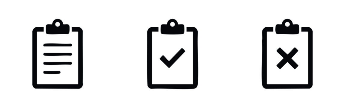 Clipboard and Checklist Icons
